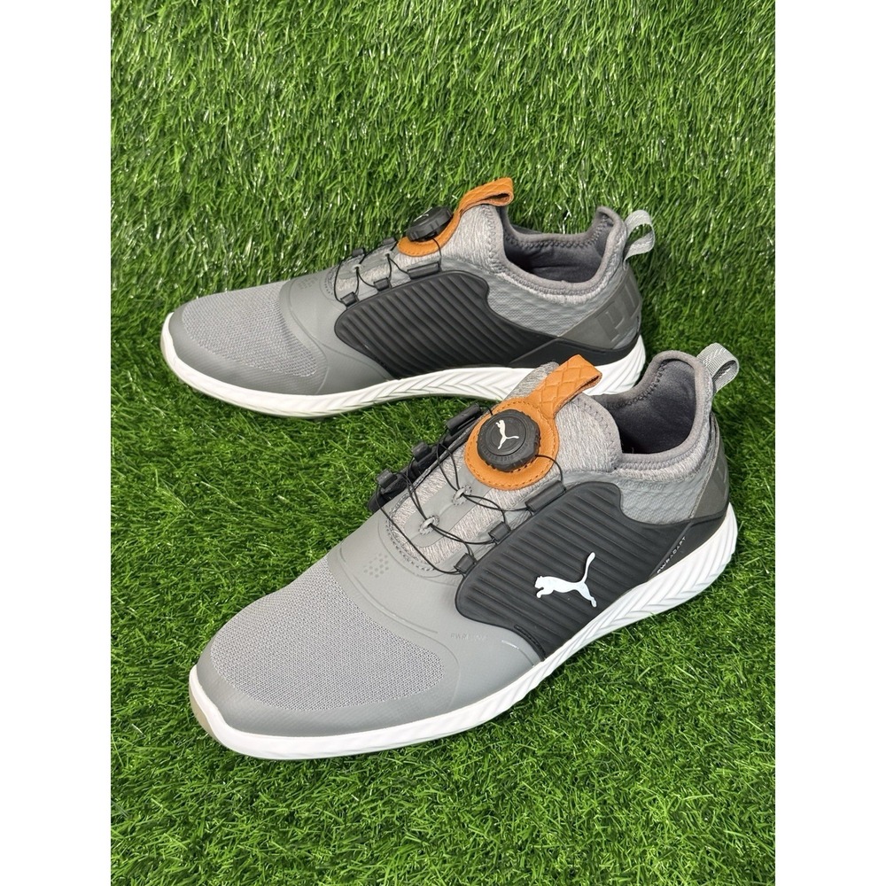 Puma Ignite PWARADAPT Caged Golf Shoes Men's 9.5 Cleat Spiked Grip Gray